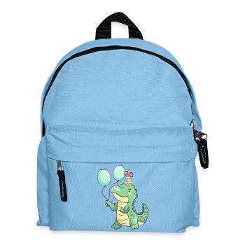 Bébé d’anniversaire d’alligator - Sac à dos Enfant - bleu clair - Devant