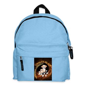 Loyalty is a rare currency - Kids' Backpack - light blue - Front