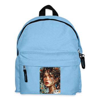 Portrait avec la nature - Sac à dos Enfant - bleu clair - Devant