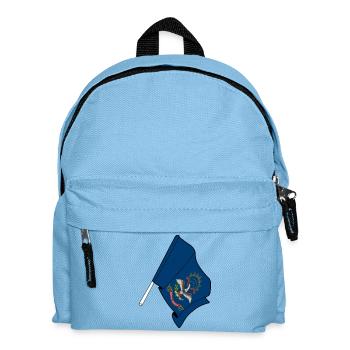 Drapeau de l’État du Dakota du Nord, États-Unis - Sac à dos Enfant - bleu clair - Devant