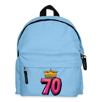 70 Number Crown - Kids' Backpack - light blue - Front