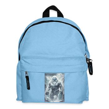 Yeti Mythologie Legende Geschenk - Kinder Rucksack - Hellblau - Vorne