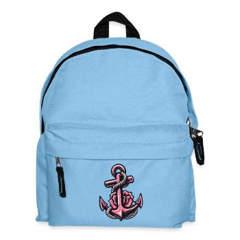 Anchor with rope in pink - Kids' Backpack - light blue - Front