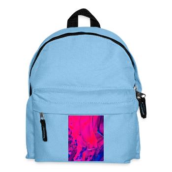 Design abstrait de la mer rose et bleue - Sac à dos Enfant - bleu clair - Devant