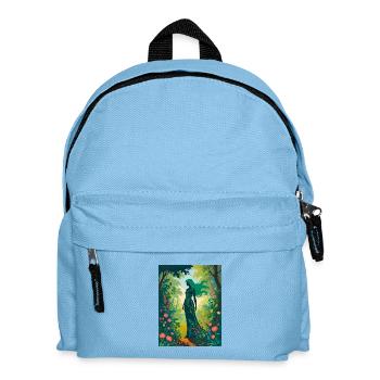 Mère Nature dans la forêt enchantée - Sac à dos Enfant - bleu clair - Devant