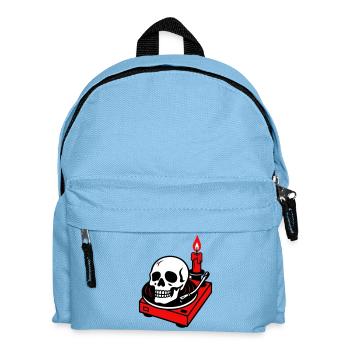 Black metal - Kids' Backpack - light blue - Front