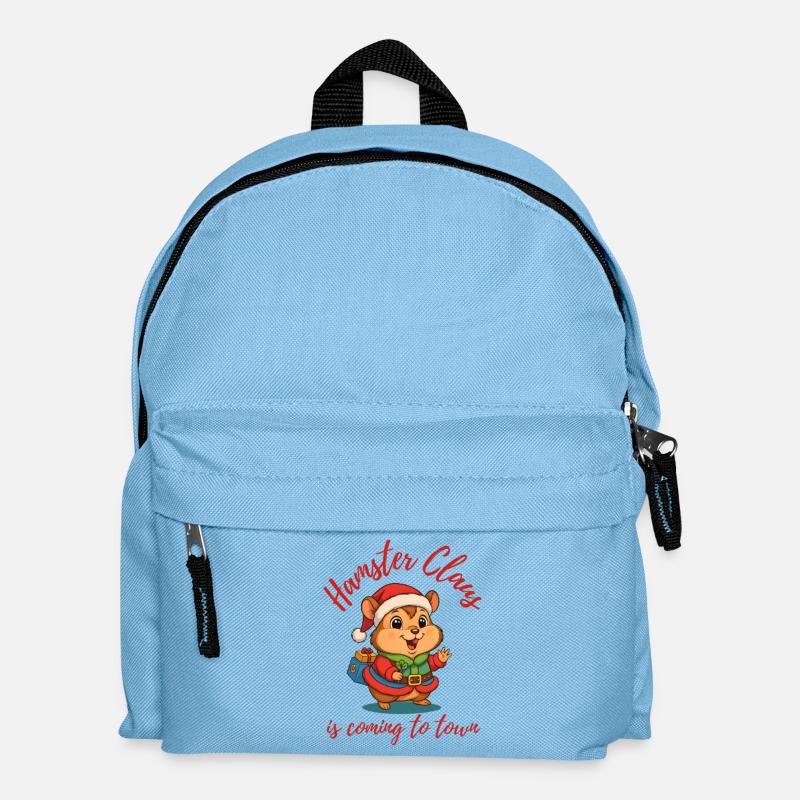 Hamster Claus - Kinder Rucksack - Hellblau