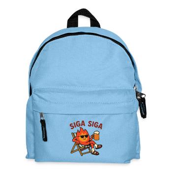 Zypriotisch Siga Siga Sonne - Kinder Rucksack - Hellblau - Vorne
