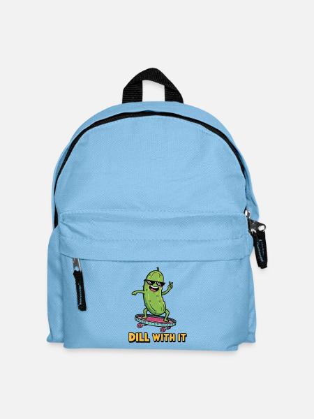 Gurken-Vibes - Kinder Rucksack - Hellblau