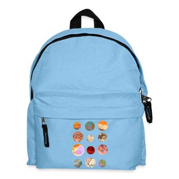 Marbles and planets - Kids' Backpack - light blue - Front