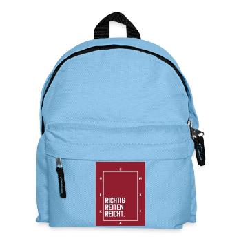 Riding properly is enough. - Kids' Backpack - light blue - Front