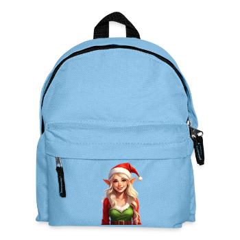 Elfe de Noël (elfe de Noël femelle) - Sac à dos Enfant - bleu clair - Devant