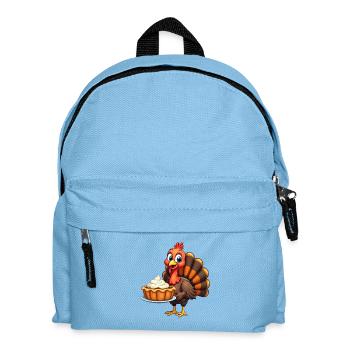 Thanksgiving Funny Thanksgiving Turkey - Kids' Backpack - light blue - Front