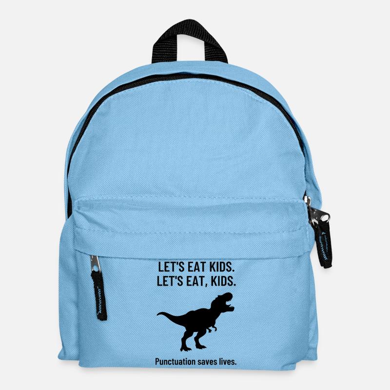 Professeur d’anglais Funny Grammar High School T-Rex - Sac à dos Enfant - bleu clair