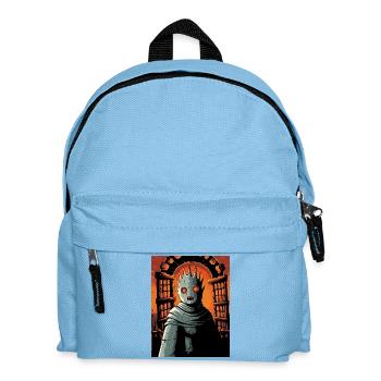 Torwächter im Flammenreich - Kinder Rucksack - Hellblau - Vorne