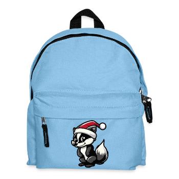 Skunk Christmas - Kids' Backpack - light blue - Front