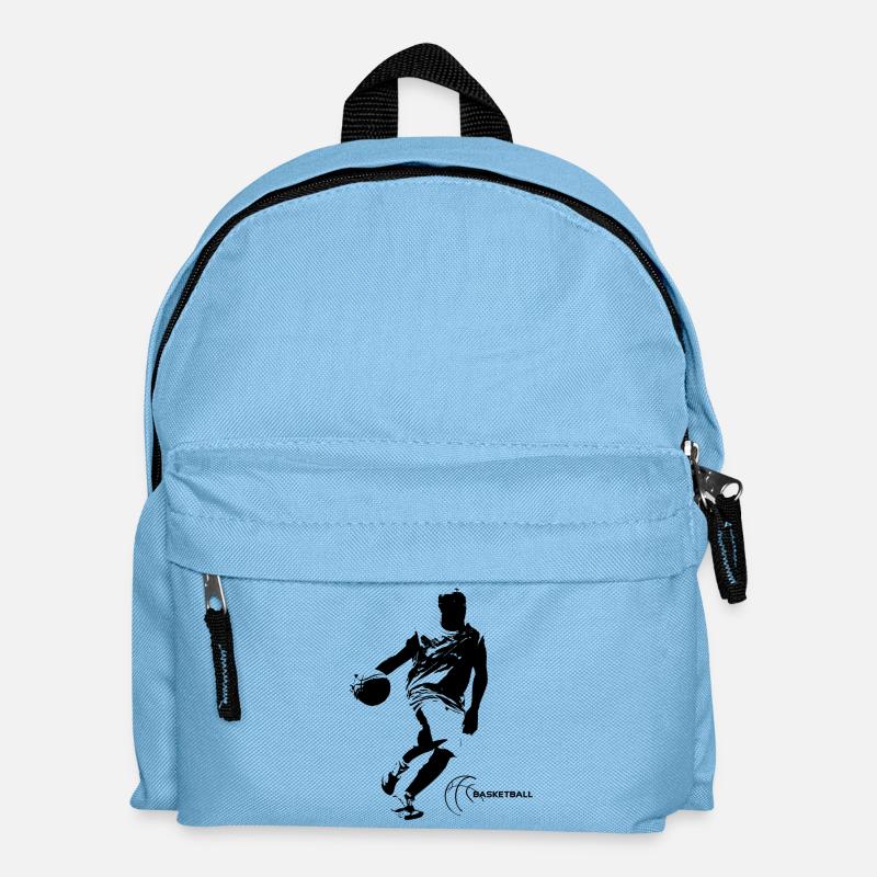 Basketball - Kinder Rucksack - Hellblau