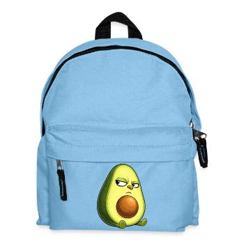 Cool avocado with sunglasses skeptical look - Kids' Backpack - light blue - Front