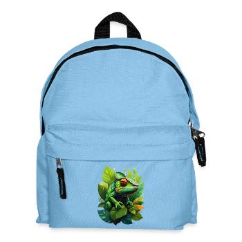 Chamäleon - Kinder Rucksack - Hellblau - Vorne