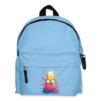 Colorful Test Tube Comic - Kids' Backpack - light blue - Front