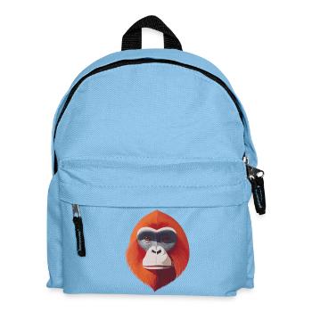 Portrait artistique d’orang-outan - Sac à dos Enfant - bleu clair - Devant
