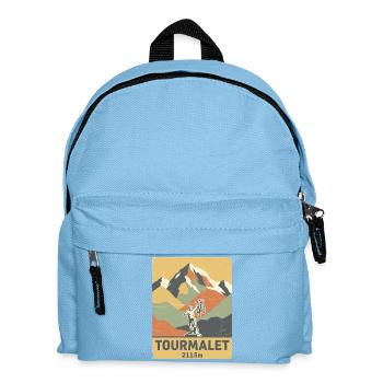 Alpinisme cycliste du Col du Tourmalet Pyrénées Art - Sac à dos Enfant - bleu clair - Devant