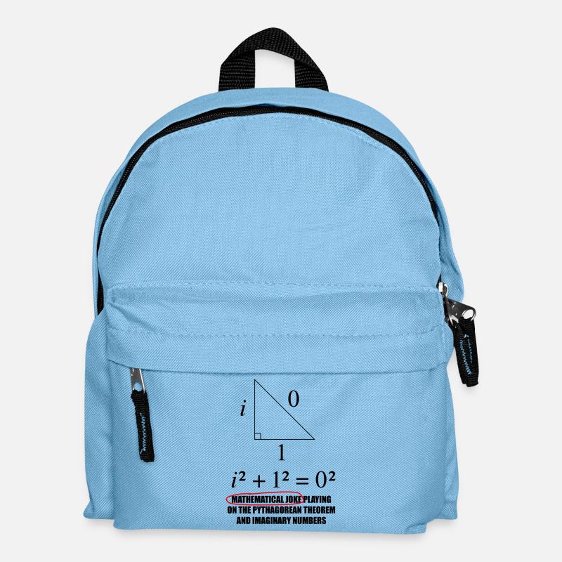 Lustiges Mathe-Motiv mit Pythagoras-Witz - Kinder Rucksack - Hellblau