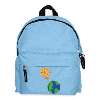 Fleur sur Terre ÉcoSymbiose - Sac à dos Enfant - bleu clair - Devant