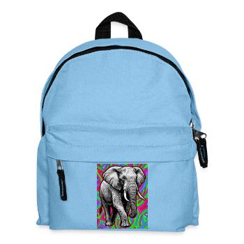 elephant - Kids' Backpack - light blue - Front