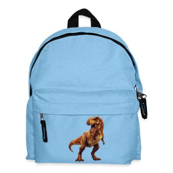 Tonalités terrestres low poly Geometric T-Rex Dinosaur - Sac à dos Enfant - bleu clair - Devant