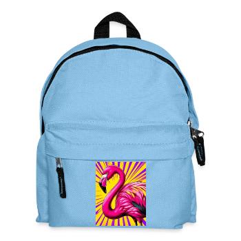 flamingo - Kids' Backpack - light blue - Front