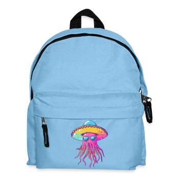 Qualle Lustig Sombrero - Kinder Rucksack - Hellblau - Vorne