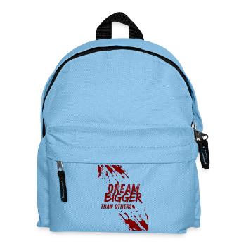 Träume größer als andere - Kinder Rucksack - Hellblau - Vorne