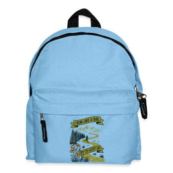 Female Runner - I Run Like a Girl, Try to Keep Up - Kids' Backpack - light blue - Front