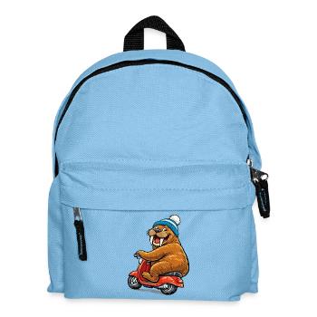 Morse sur le scooter - Sac à dos Enfant - bleu clair - Devant