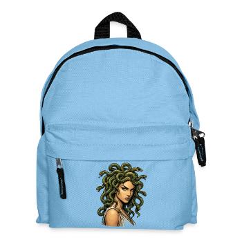 Medusa Snake Hair Icon - Kids' Backpack - light blue - Front