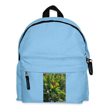 Tulips in the spring garden - Kids' Backpack - light blue - Front