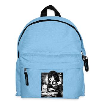 Gothic night owl in a glass - Kids' Backpack - light blue - Front