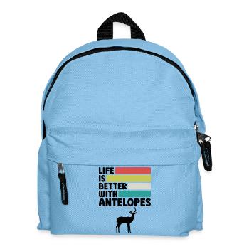 Antelope Humor Safari Africa - Kids' Backpack - light blue - Front