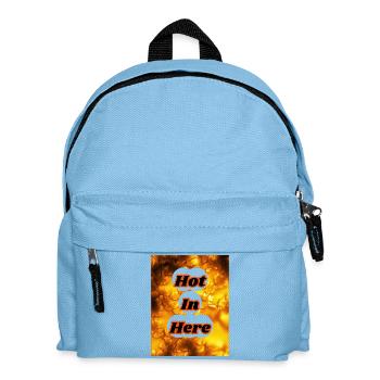 Hot I'm Here - Kids' Backpack - light blue - Front