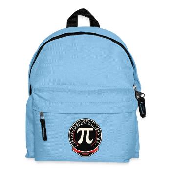 Pi Symbol Badge Ziffernring - Kinder Rucksack - Hellblau - Vorne