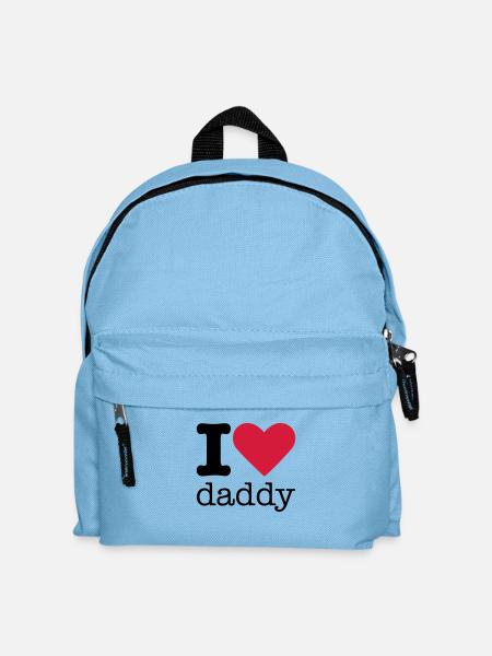 I Love Daddy - Sac à dos Enfant - bleu clair
