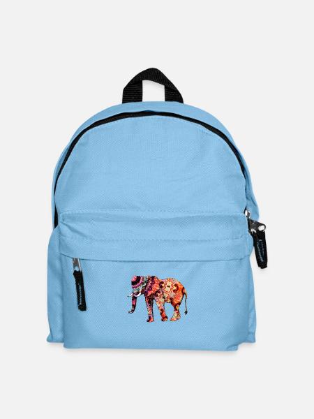 Oriental Elephant - Kinder Rucksack - Hellblau