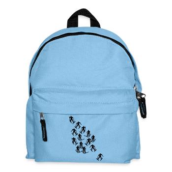 Ski Langlauf Skiläufer - Kinder Rucksack - Hellblau - Vorne