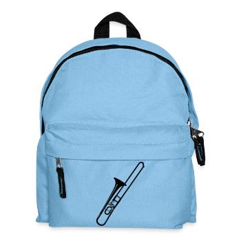 Posaune - Kinder Rucksack - Hellblau - Vorne
