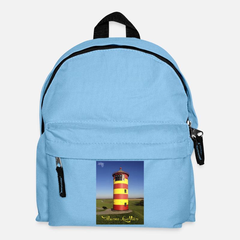 Pilsumer Leuchtturm - Kinder Rucksack - Hellblau