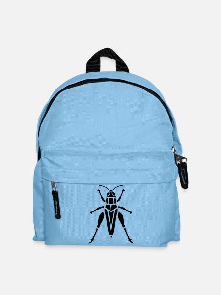 Insekt - Grashüpfer - Kinder Rucksack - Hellblau