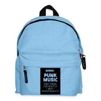 La musique punk peut causer de la créativité et de l'individualité - Sac à dos Enfant - bleu clair - Devant