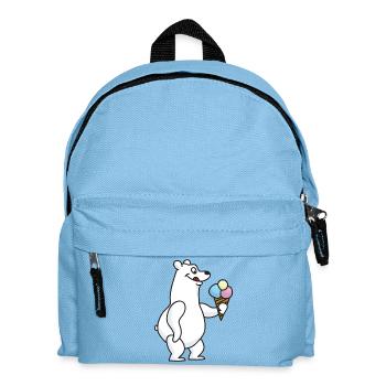 Eisbär Eiskrem Eiscreme Kugeleis Winter - Kinder Rucksack - Hellblau - Vorne