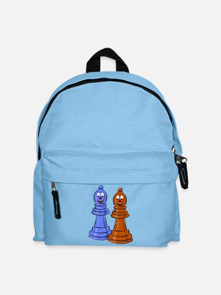 échecs - Sac à dos Enfant - bleu clair